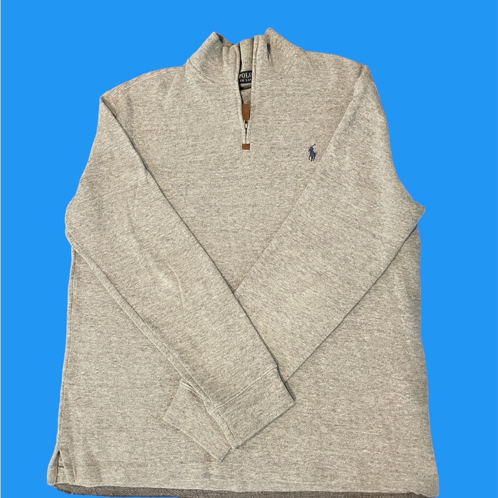 Men’s Large grey Ralph Lauren Polo half zip pullover